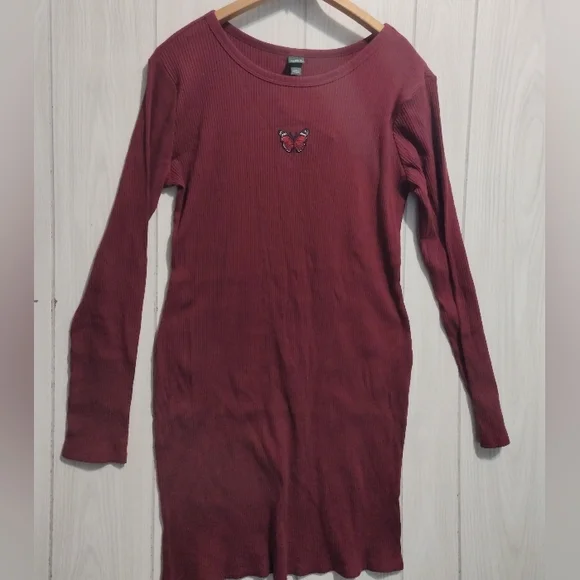 wild fable | Dresses | Wild Fable Knit Bodycon Dress Large Ribbed Flower Long Sleeve Stretch Burgundy | Poshmark wild fable | Dresses | Wild Fable Knit Bodycon Dress Large Ribbed Flower Long Sleeve Stretch Burgundy | Poshmark